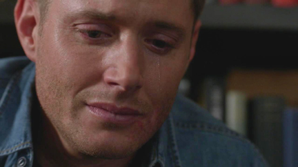 Dean cries for Kevin. Dean cries for Kevin.